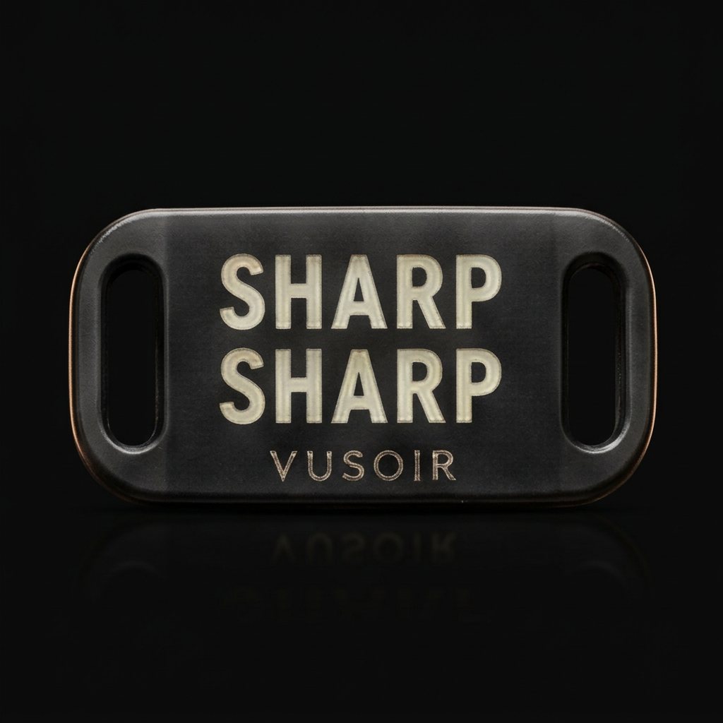 After Dark SHARP SHARP glow lace lock in Matte Black, daylight