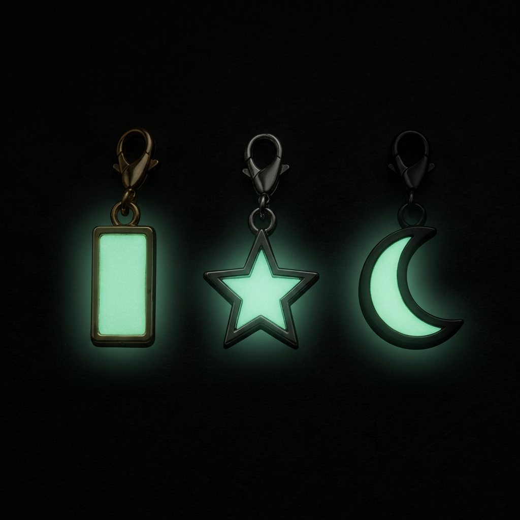 VUSOIR After Dark glow charms day and night