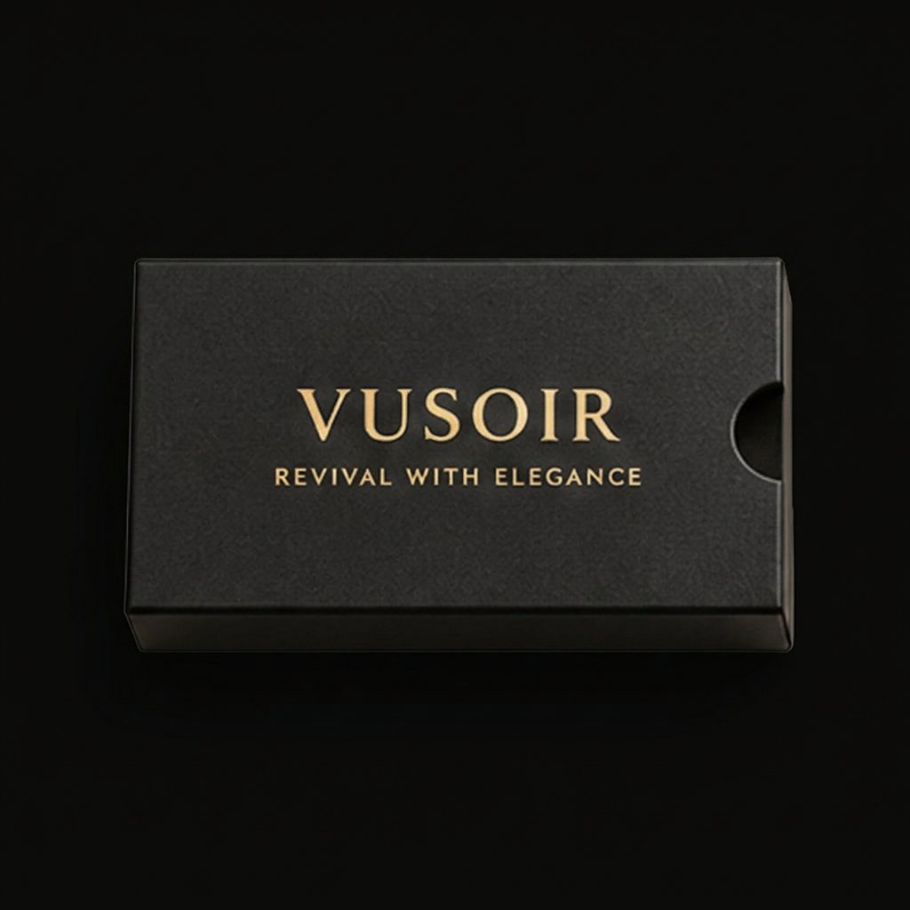 VUSOIR Chain Gift Box, closed — matte black