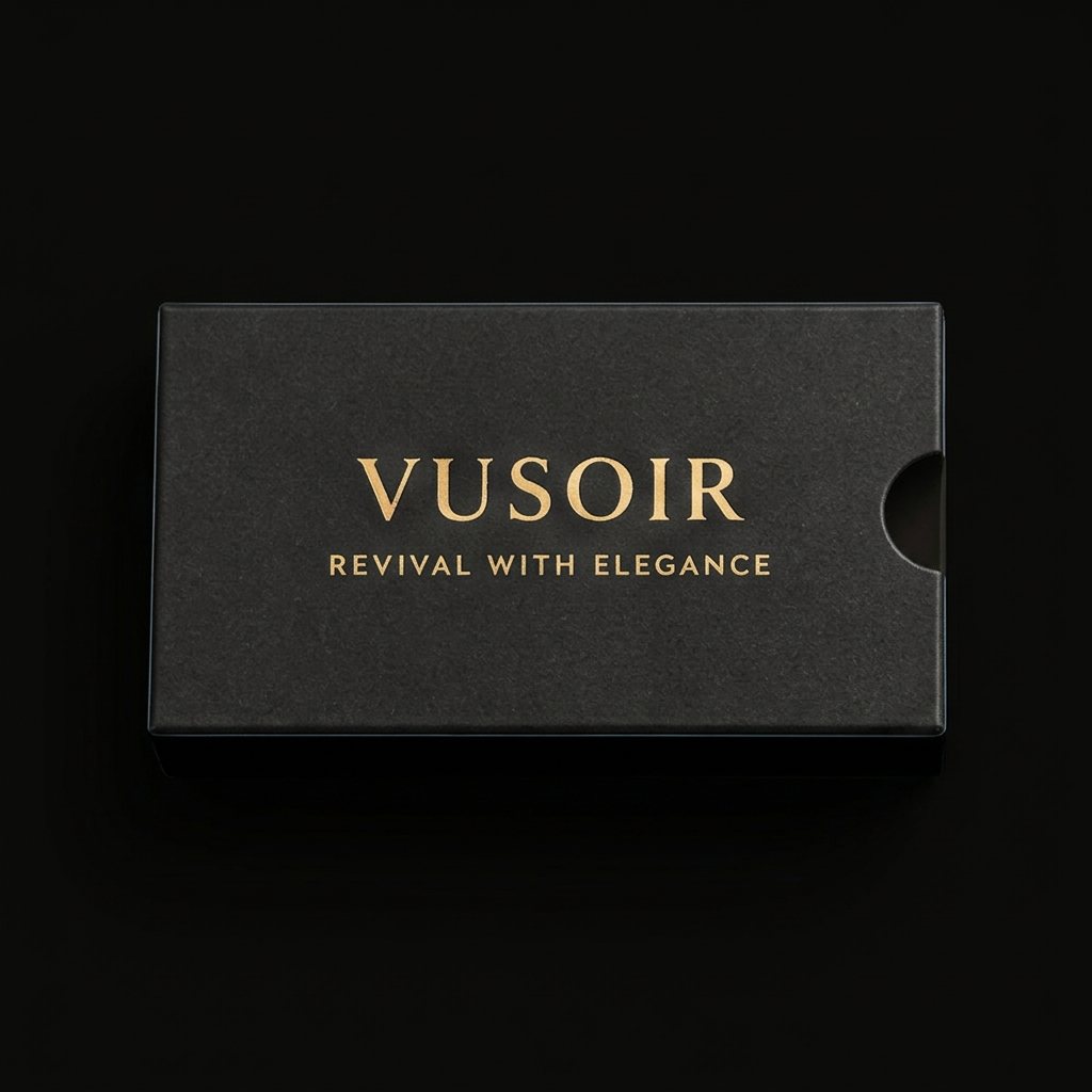 VUSOIR Charm Gift Box, closed — matte black