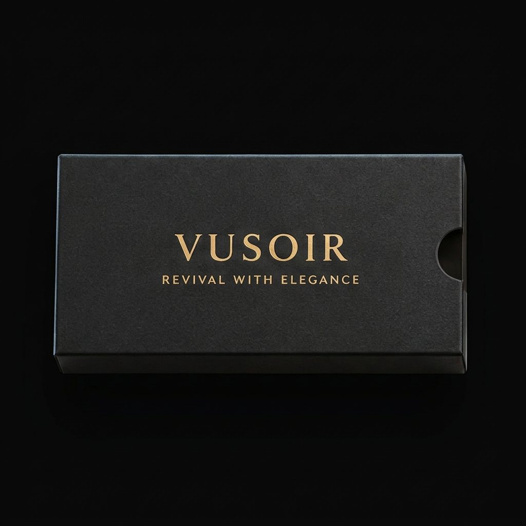 VUSOIR Lace Gift Box, closed — matte black