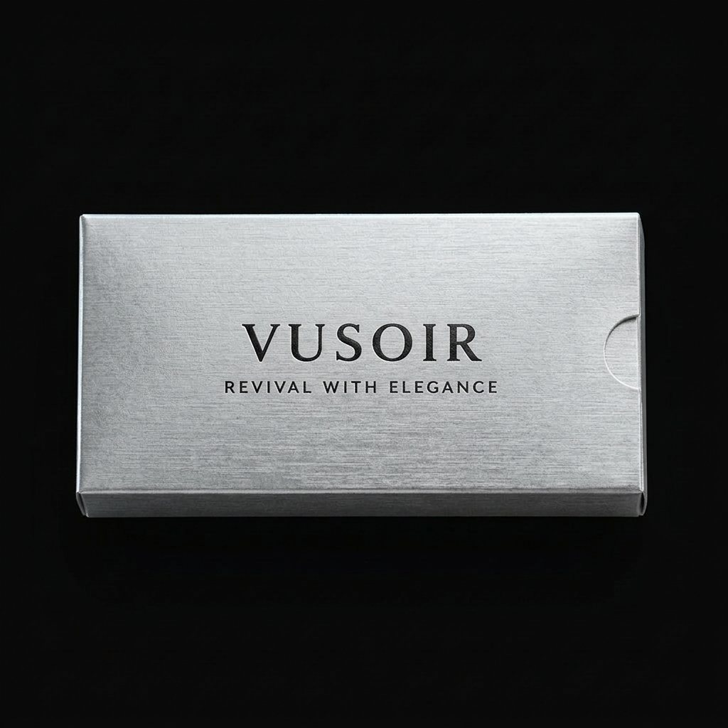 VUSOIR Lace Gift Box in silver, closed